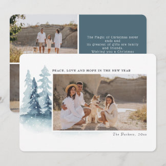 Peace Love Hope | Christmas Holiday Photo Card