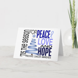 Peace Love Hope Christmas Holiday Prostate Cancer
