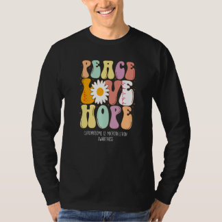 Peace Love Hope Chromosome 12 Microdeletion Awaren T-Shirt