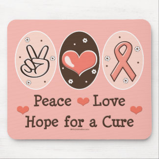 Peace Love Hope Cure Mousepad