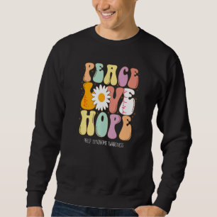 Peace Love Hope HELLP Syndrome Awareness Sweatshirt