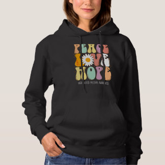 Peace Love Hope High Blood Pressure HBP Awareness Hoodie
