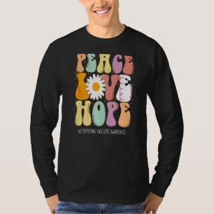 Peace Love Hope Necrotizing Fasciitis Awareness T-Shirt