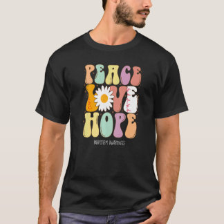 Peace Love Hope Patriotism Awareness T-Shirt