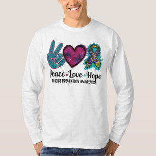 Peace Love Hope Suicide Prevention Awareness T-Shirt