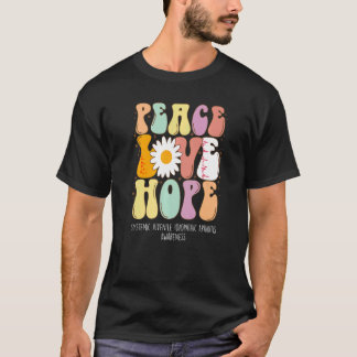 Peace Love Hope Systemic Juvenile Idiopathic Arthr T-Shirt