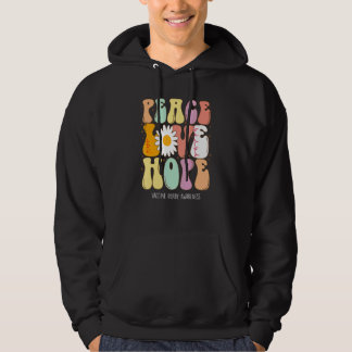 Peace Love Hope Vaccine Injury Awareness Gift Hoodie