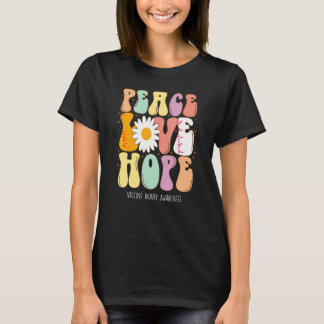 Peace Love Hope Vaccine Injury Awareness Gift T-Shirt