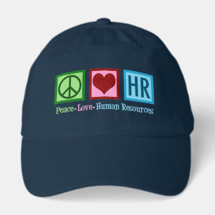 Peace Love HR Human Resources Hat