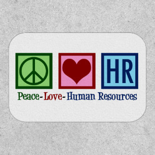 Peace Love HR Human Resources Patch