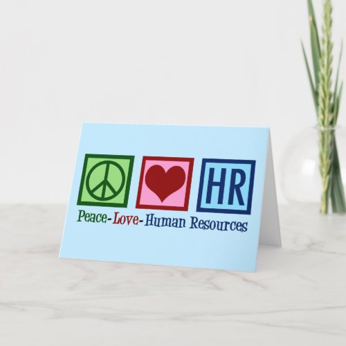 Peace Love Human Resources Holiday Card