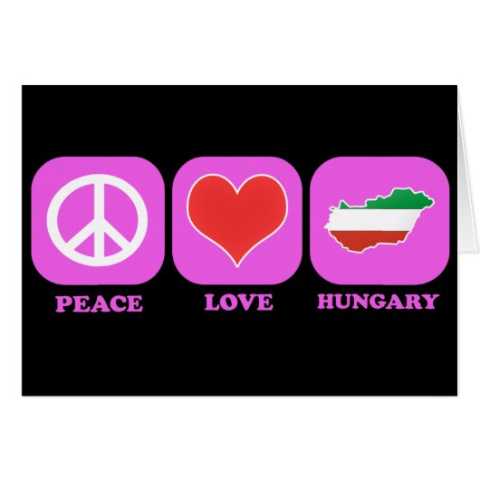 Peace Love Hungary (Front Horizontal)