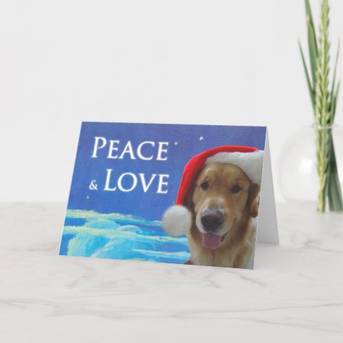 Peace  Love I Holiday Card