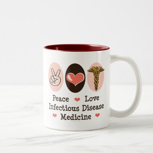 Peace Love Infectious Disease Medicine Mug