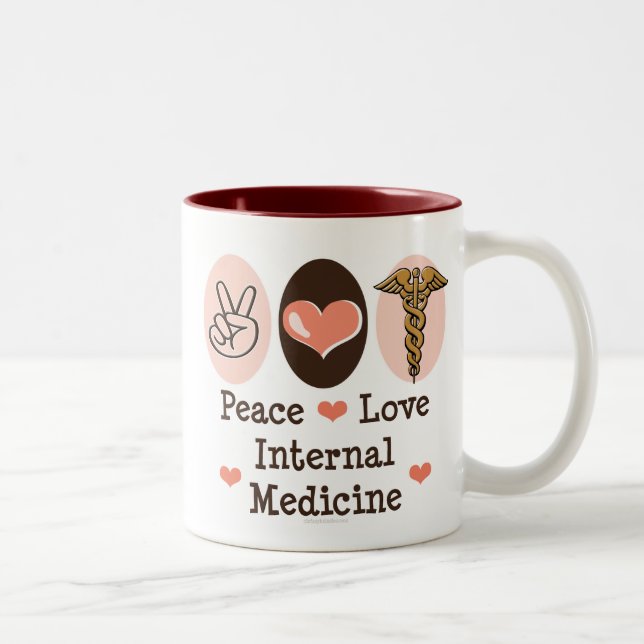 Peace Love Internal Medicine Mug (Right)