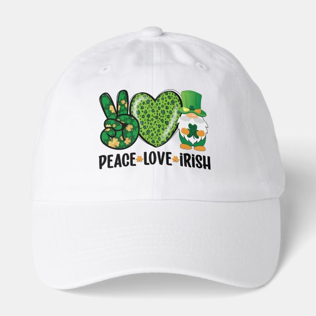 Peace Love Irish – St. Patrick’s Day & Everyday Hat (Front)
