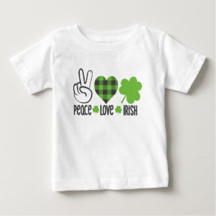 Peace Love Irish St. Patrick's Day Design-66677 Baby T-Shirt