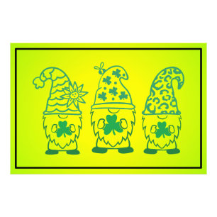 Peace Love Irish St. Patrick's Day Design-66677 Photo Print