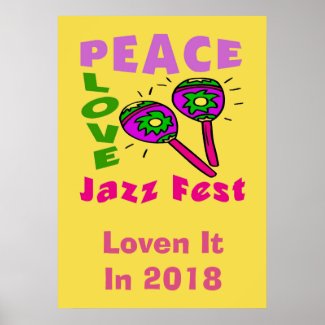 Peace Love Jazz Fest 2018 Poster