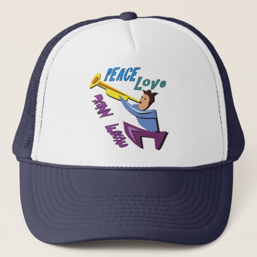 Peace Love Jazz Fest Trucker Hat