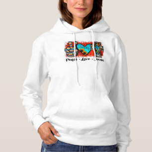Peace Love Jesus Funny Christian, Love Like Jesus Hoodie
