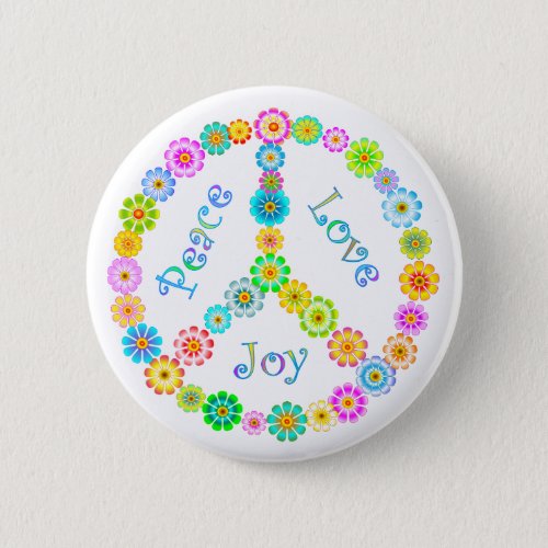 Peace Love Joy Button