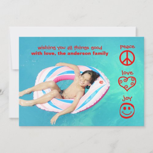 Peace Love Joy _ Christmas Card