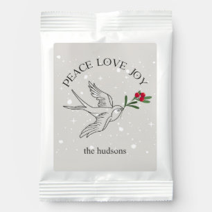 PEACE LOVE JOY Christmas Holiday Red Berries Hot Chocolate Drink Mix