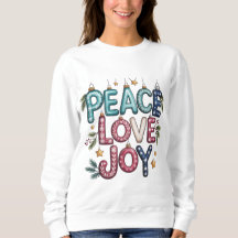 Peace Love Joy Christmas Ornament Letters