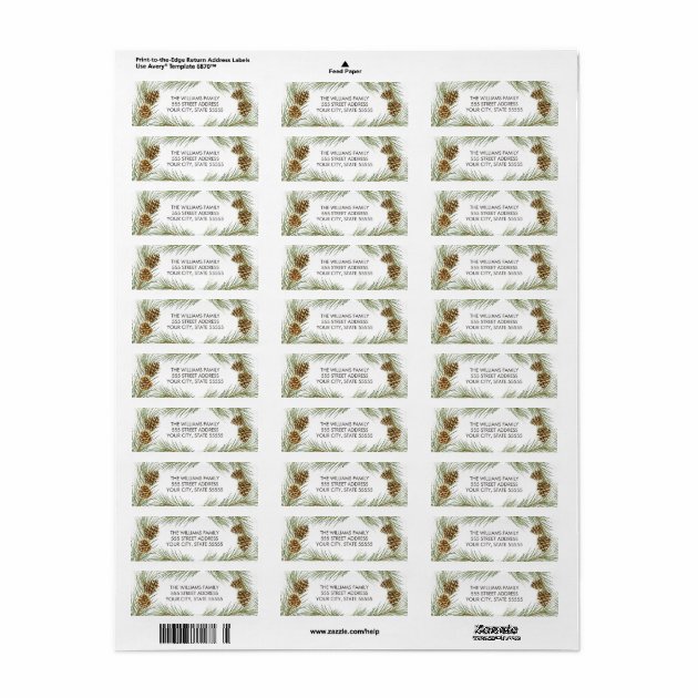 Peace Love Joy -Christmas Return Address Labels