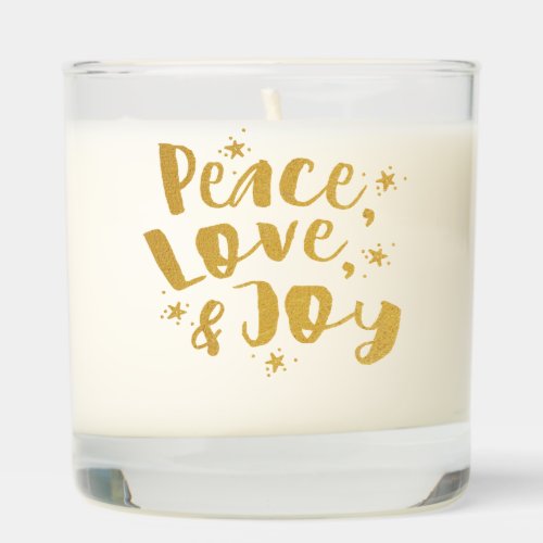 Peace Love Joy Christmas Scented Candle