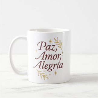 Peace, Love, Joy ✨ | Elegant Christmas Design Coffee Mug