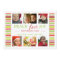 Peace Love Joy Holiday Stripes Photo Card Greeting
