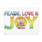 Peace, Love & Joy Inspirational Postcard