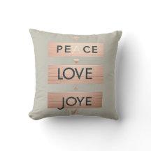 Peace Love Joy | Modern Rose Gold Holiday