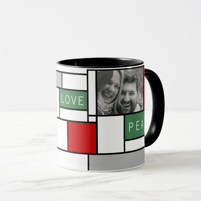Peace, love, joy mug (Front Right)