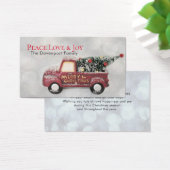 Peace Love & Joy Toy Truck Merry Christmas (Desk)