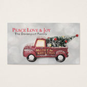 Peace Love & Joy Toy Truck Merry Christmas (Front)