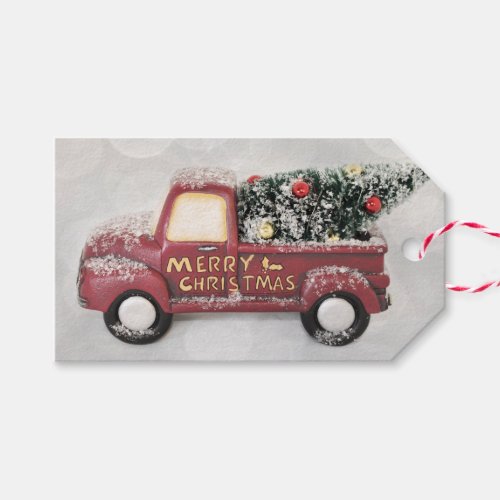 Peace Love  Joy Toy Truck Merry Christmas Gift Tags