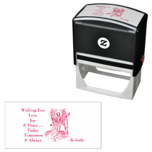 Peace Love Joy Wishes Self-inking Stamp