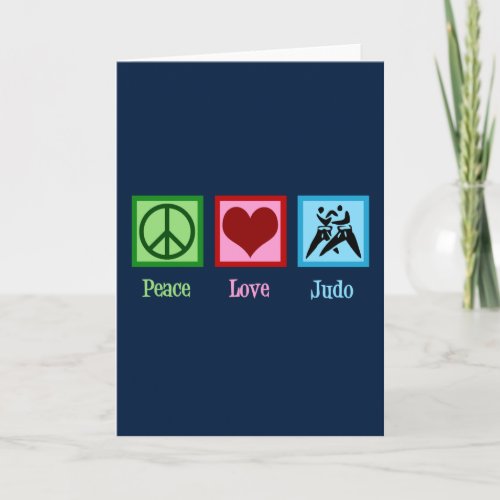 Peace Love Judo Holiday Card