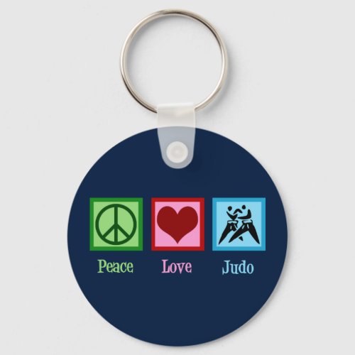 Peace Love Judo Keychain