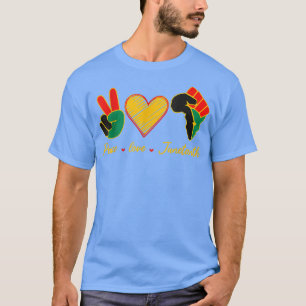 Peace Love Juneteenth Black History Month Pride Af T-Shirt