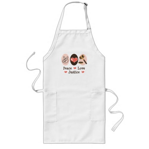 Peace Love Justice Apron