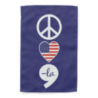 Peace Love Kamala Garden Flag