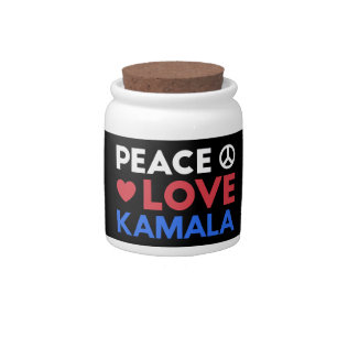 Peace Love Kamala I - Kamala Harris For President Candy Jar
