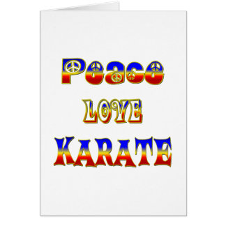 Peace Love Karate Cards