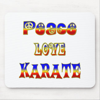 Peace Love Karate Mouse Pad