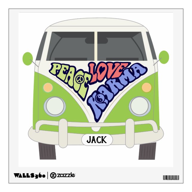 Peace. Love. Karma Wall Decal (Front)
