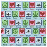 Peace Love Kayaking Fabric